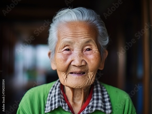 Portrait of an elderly Chinese woman