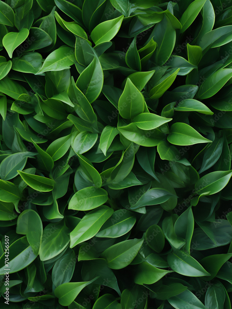Fototapeta premium green leaves pattern background