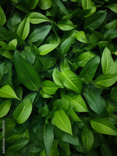 green leaves pattern background © Maizal