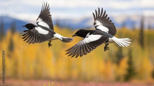 Blog Post Image of Birds of Black and White Color Birds in Northwest Territories © sambath