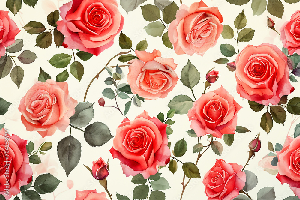 Roses flower background
