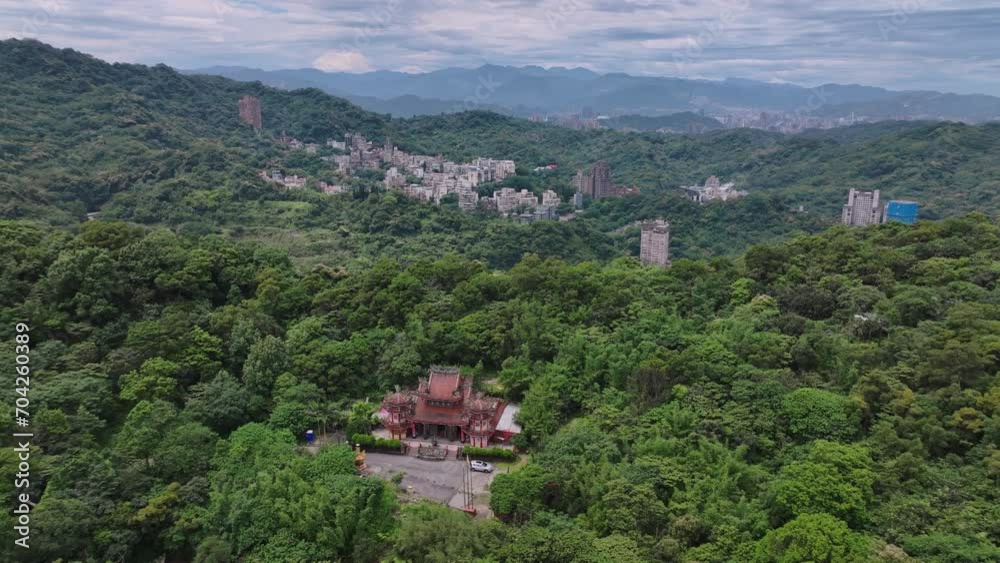 Green Landscapes Near Taipei, Taiwan Aerial Green Landscapes Near Taipei, Taiwan Aerial