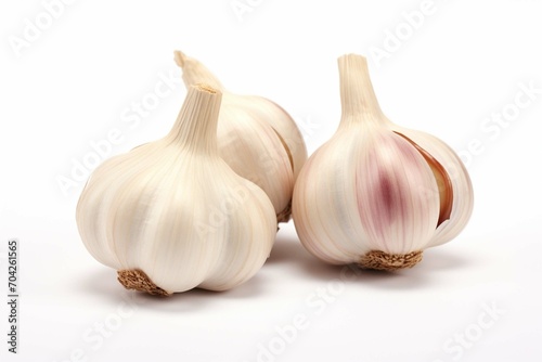 Garlicn isolated on white background