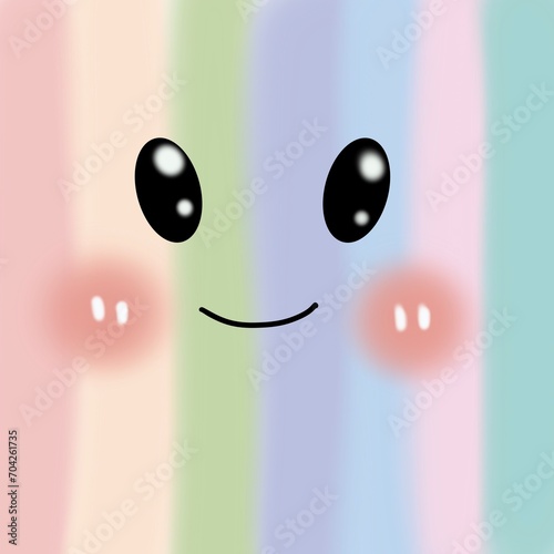 A Beautiful rainbow smiley wallpaper 