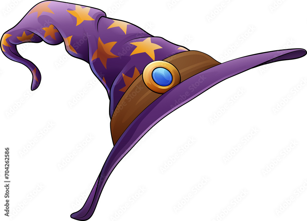 Obraz premium Witch Wizard Hat Halloween Wizards Magician Cap