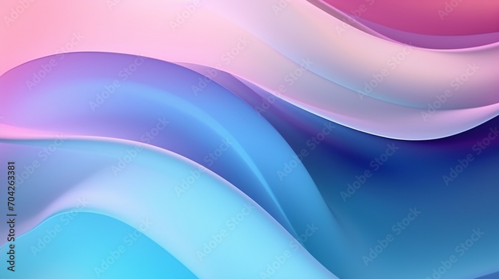 Fototapeta premium Soft winds choreograph calming rhythms, gently animating the fluid and flowing forms of a close-up wavy tropical leaf