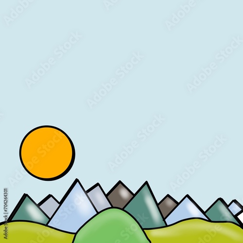 A Beautiful scenery of shapes