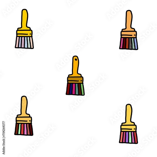 A Beautiful wallpaper of paint brushes 