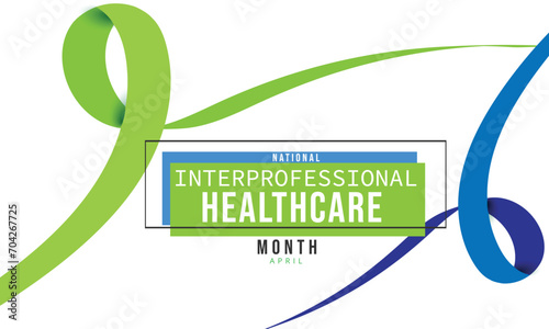 National Interprofessional Healthcare Month. background, banner, card, poster, template. Vector illustration. photo