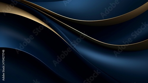 Elegant Blue Abstract Art with Modern Lines and Dark Background - Minimalistic Design for Trendy Graphic Concepts and Creative Wallpaper Compositions