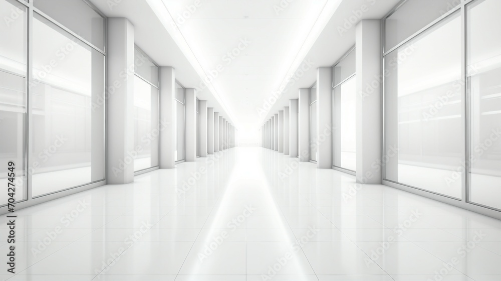 Serene Modern Architecture: Exploring the Minimalistic Beauty of Empty White Corridors and Spacious Halls in Contemporary Buildings Serene Modern Architecture: Exploring the Minimalistic Beauty of Empty White Corridors and Spacious Halls in Contemporary Buildings
