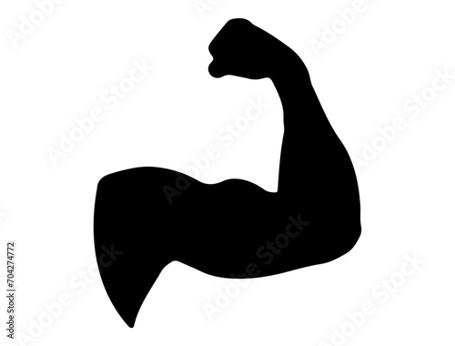 Muscle silhouette vector art, Biceps silhouette