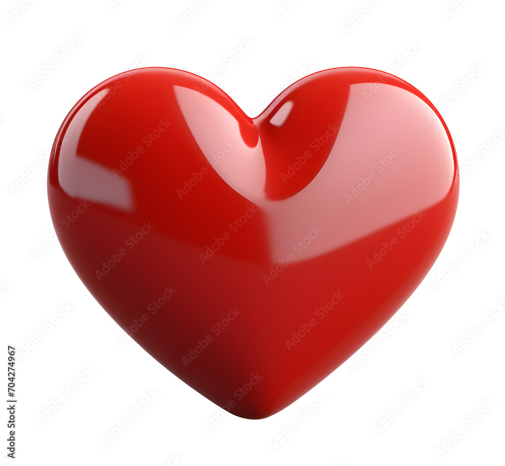cute heart 3d render, red color, PNG file, isolated background cute heart 3d render, red color, PNG file, isolated background