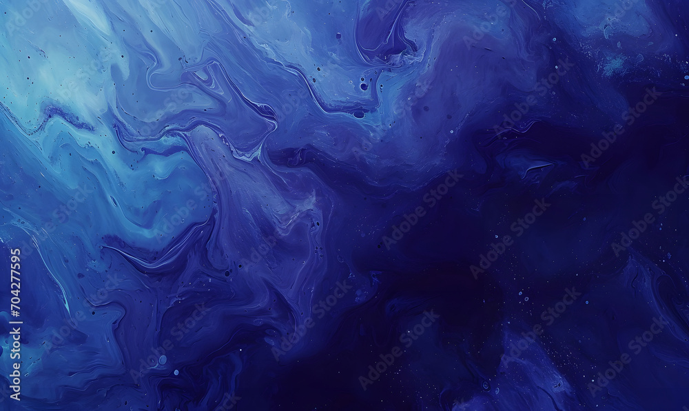 Paint navy blue color grunge trendy holographic texture, Generative AI 