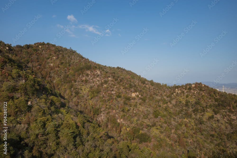 日本の岡山県岡山市の児島半島のとても美しい風景