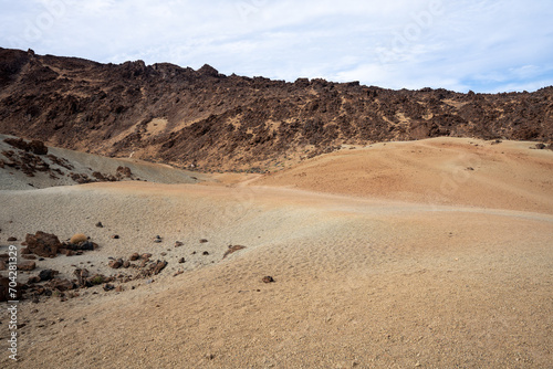 Minas de San Jose desert landscape in Teide National Park Tenerife, Spain