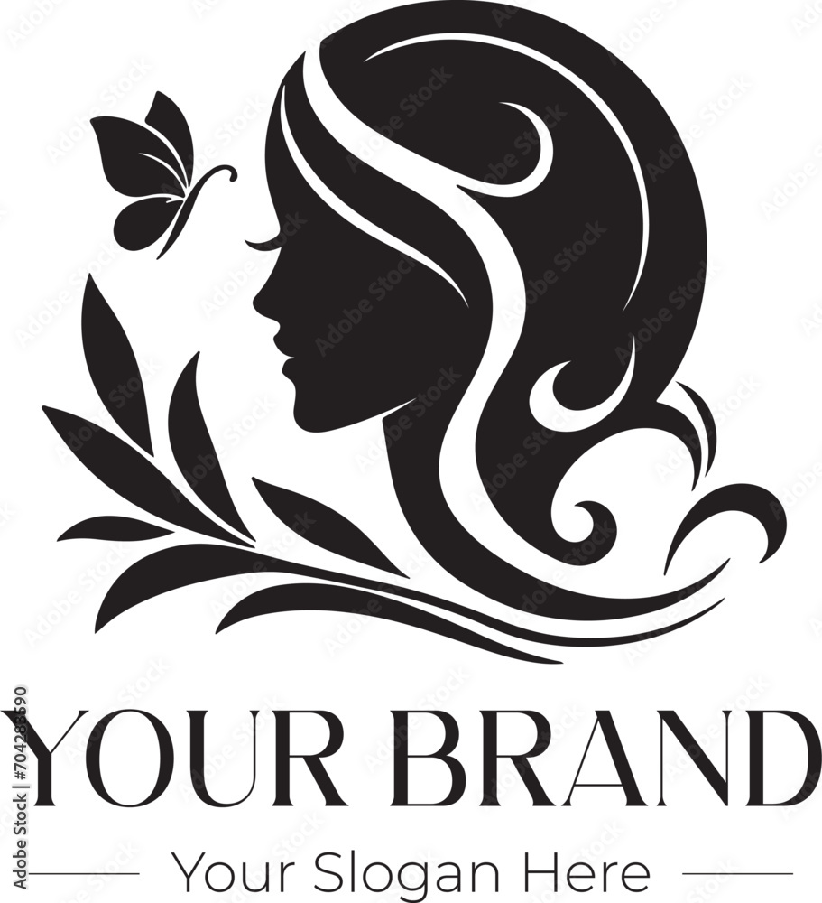 beauty salon hair and cosmetic logo design beauty salon hair and cosmetic logo design
