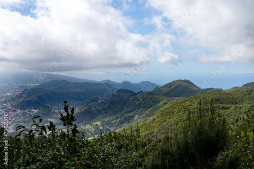 View from Mirador Cruz del Carmen over Anaga Mountains and Lagunera Vega