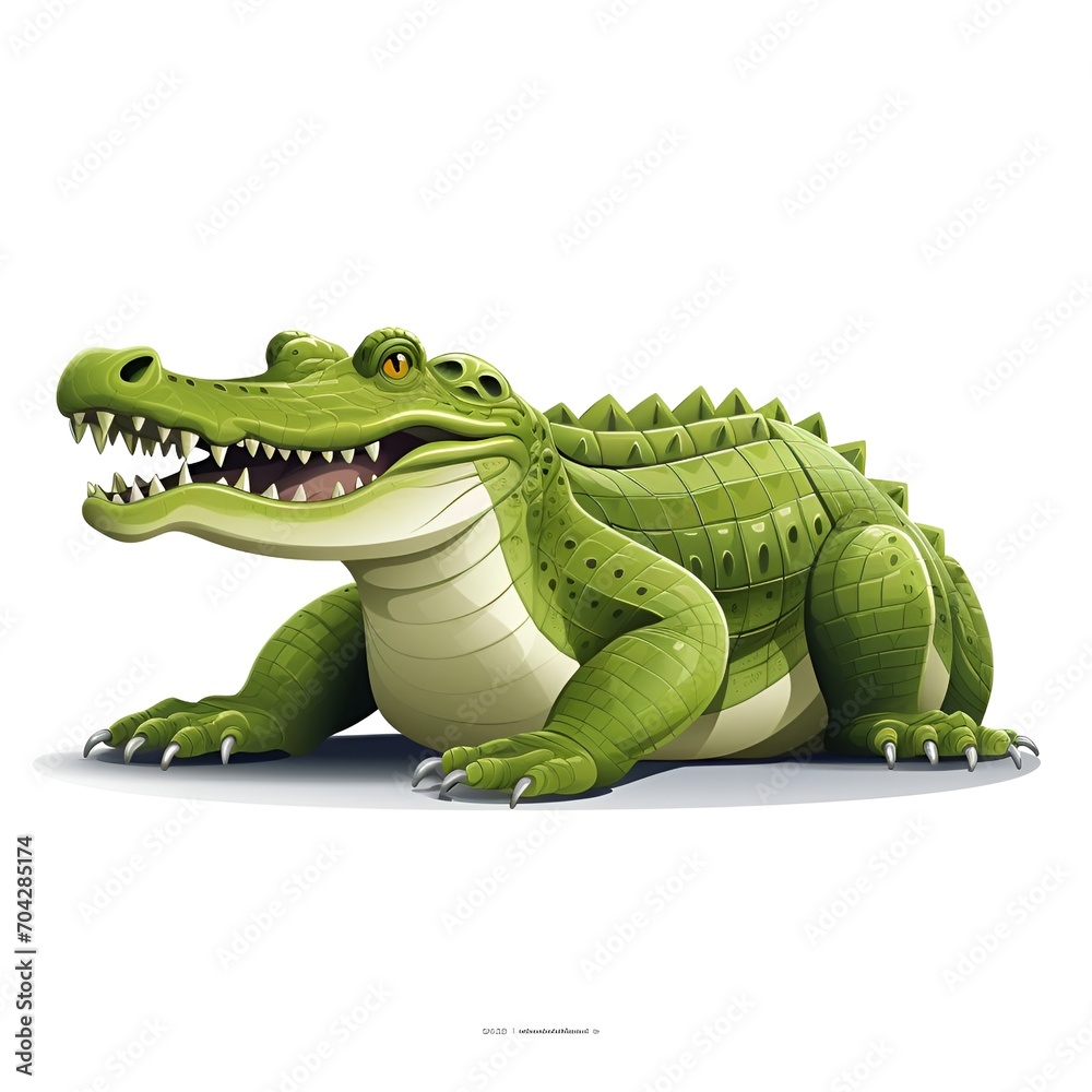 Fototapeta premium Crocodile Clipart isolated