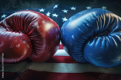 Election battle: Democrats versus Republicans © Ezio Gutzemberg