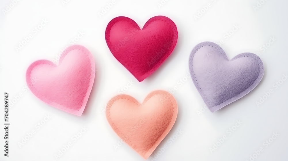 Colorful Heart Shapes