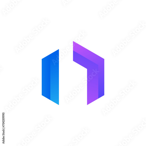 Free Download In letter initial logo design vector modern  - GFXLoad
