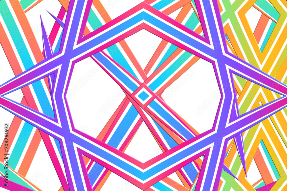  Colorful geometric aesthetic line art pattern for background wallpaper textile or fashion