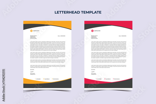 Modern Business Letterhead Design Template