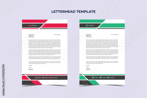 Modern Business Letterhead Design Template