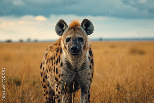 The essence of a hyena in its natural savanna habitat © Veniamin Kraskov