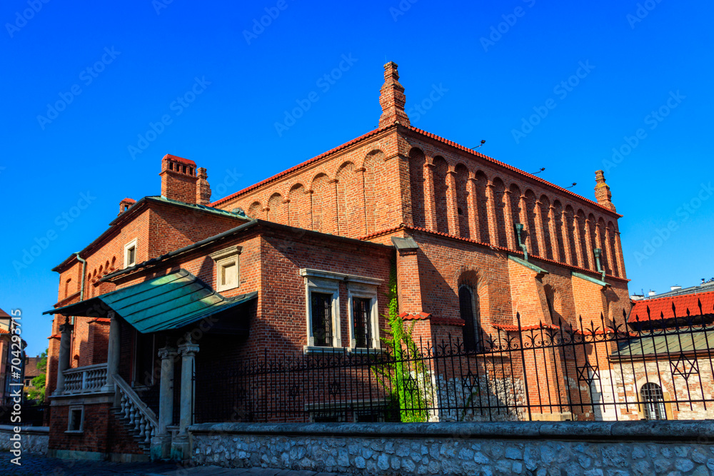 The Old Synagogue in historic Jewish Kazimierz district Krakow, Poland
