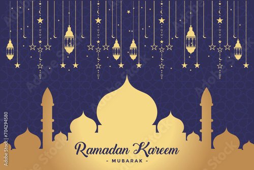 Ramadhan background, Eid al-Fitr background, Islamic new year background greeting card