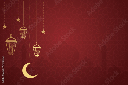 Ramadhan background, Eid al-Fitr background, Islamic new year background greeting card