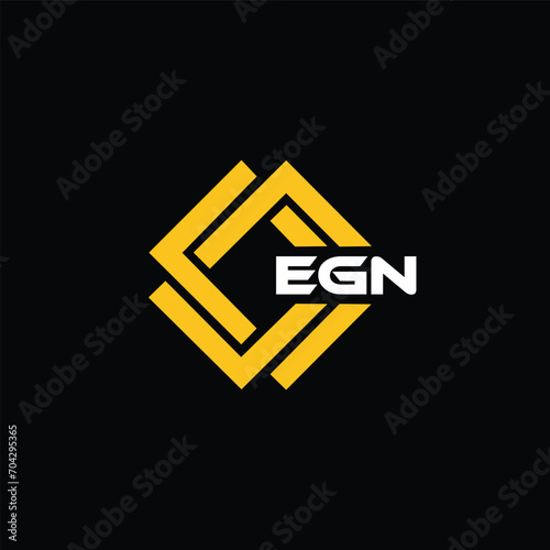 EGN letter design for logo and icon.EGN typography for technology, business and real estate brand.EGN monogram logo. photo