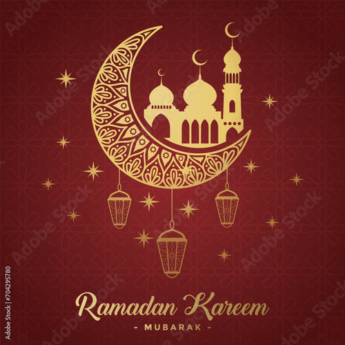 Ramadhan background  Eid al-Fitr background  Islamic new year background greeting card