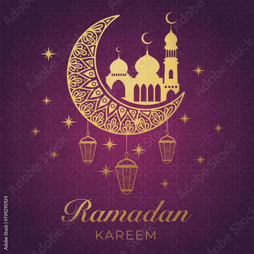 Ramadhan background, Eid al-Fitr background, Islamic new year background greeting card