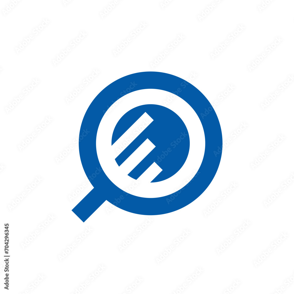 profit search icon logo design vector blue profit search icon logo design vector blue