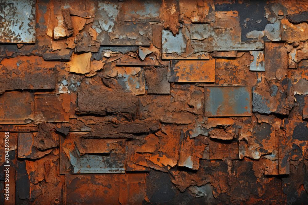 Background, texture from rusty scrap metal Background, texture from rusty scrap metal