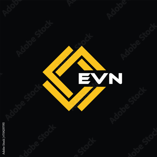  EVN letter design for logo and icon.EVN typography for technology, business and real estate brand.EVN monogram logo. photo