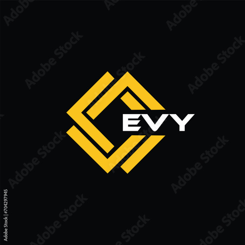  EVY letter design for logo and icon.EVY typography for technology, business and real estate brand.EVY monogram logo. photo