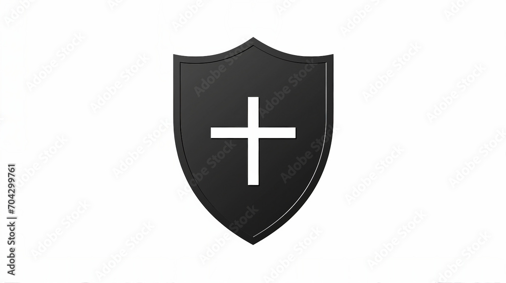 Modern Black Shield Icon for Digital Security and Privacy | Minimalist Thin Line Symbol for Protection Concept | Graphic Vector Illustration for Web and Technology Design Modern Black Shield Icon for Digital Security and Privacy | Minimalist Thin Line Symbol for Protection Concept | Graphic Vector Illustration for Web and Technology Design