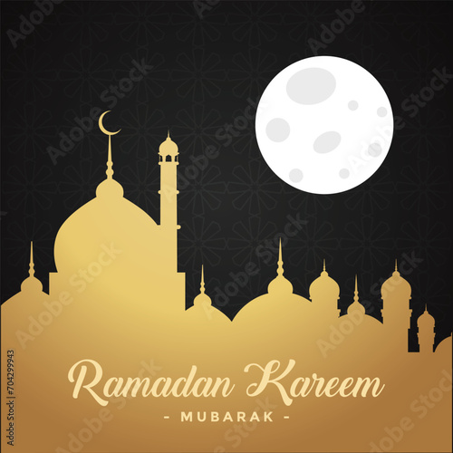 Ramadhan background, Eid al-Fitr background, Islamic new year background greeting card