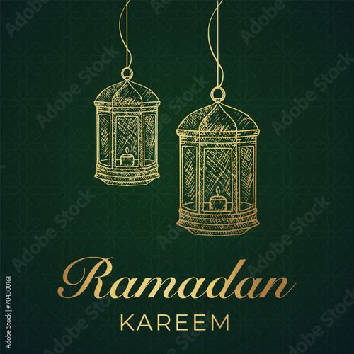 Ramadhan background, Eid al-Fitr background, Islamic new year background greeting card