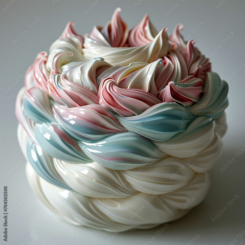 Baby Cake PNG in the Style of Intertwining Mat - AI Generated

