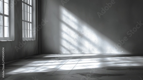Shadows and Light Play: An image focusing on the interplay of shadows and light in a plain, unadorned room or on a simple object.

