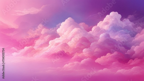 pretty pink cloud illustration made by AI generative