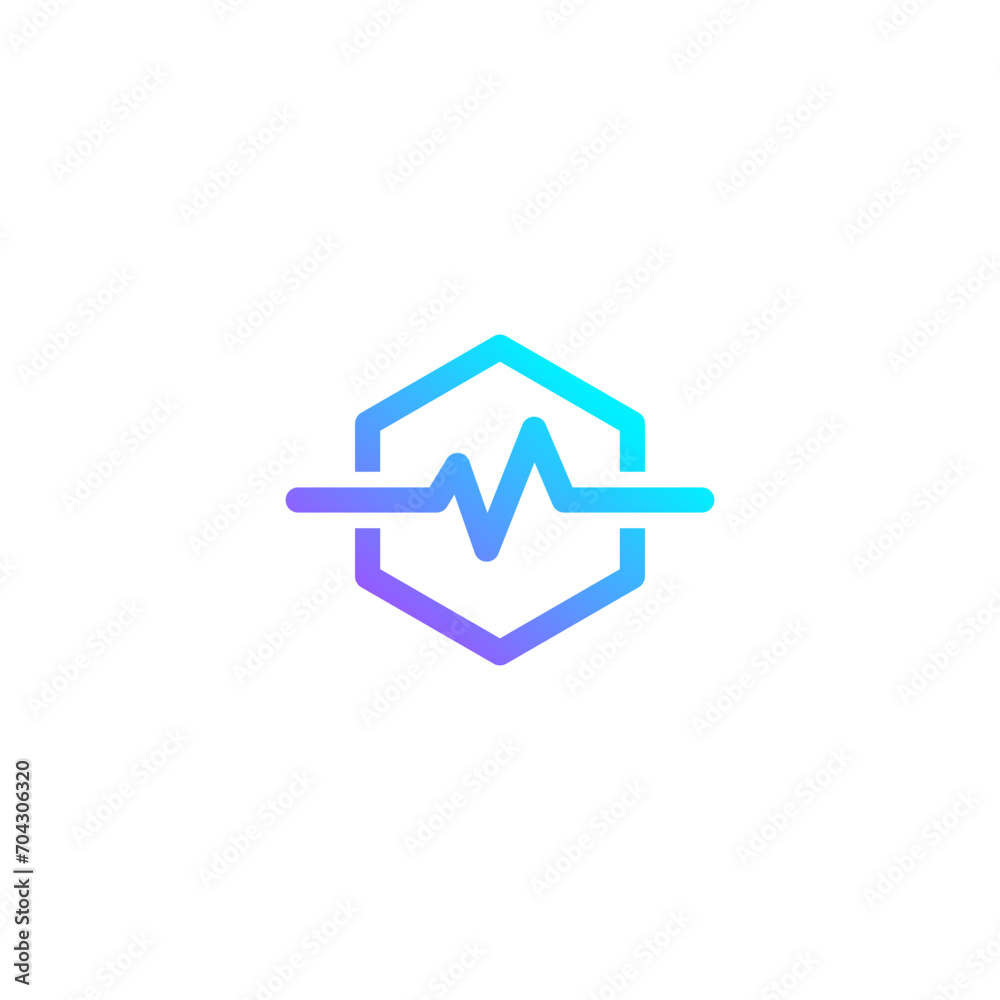 signal heart logo design vector signal heart logo design vector
