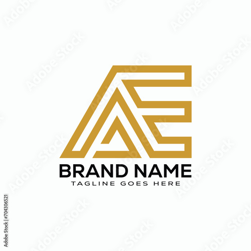 a e letter logo design