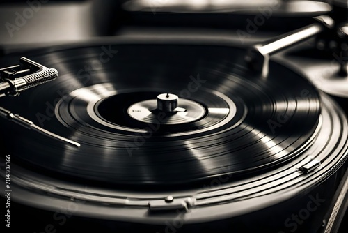 close up of a gramophone