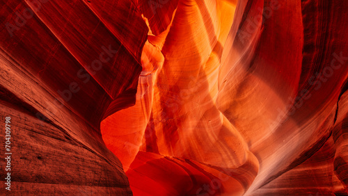 antelope canyon in arizona -red and yellow background 